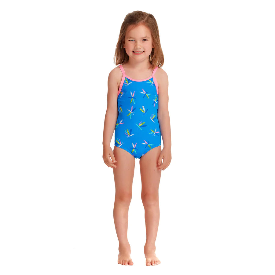 Way Funky Funkita, Printed One Piece Buzz Bird, Badeanzug, Kinder