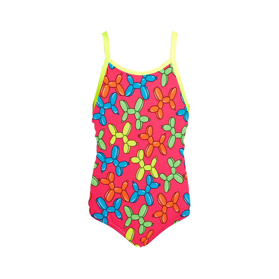 Way Funky Funkita Printed One Piece Doggy Disco, Badeanzug, Kinder