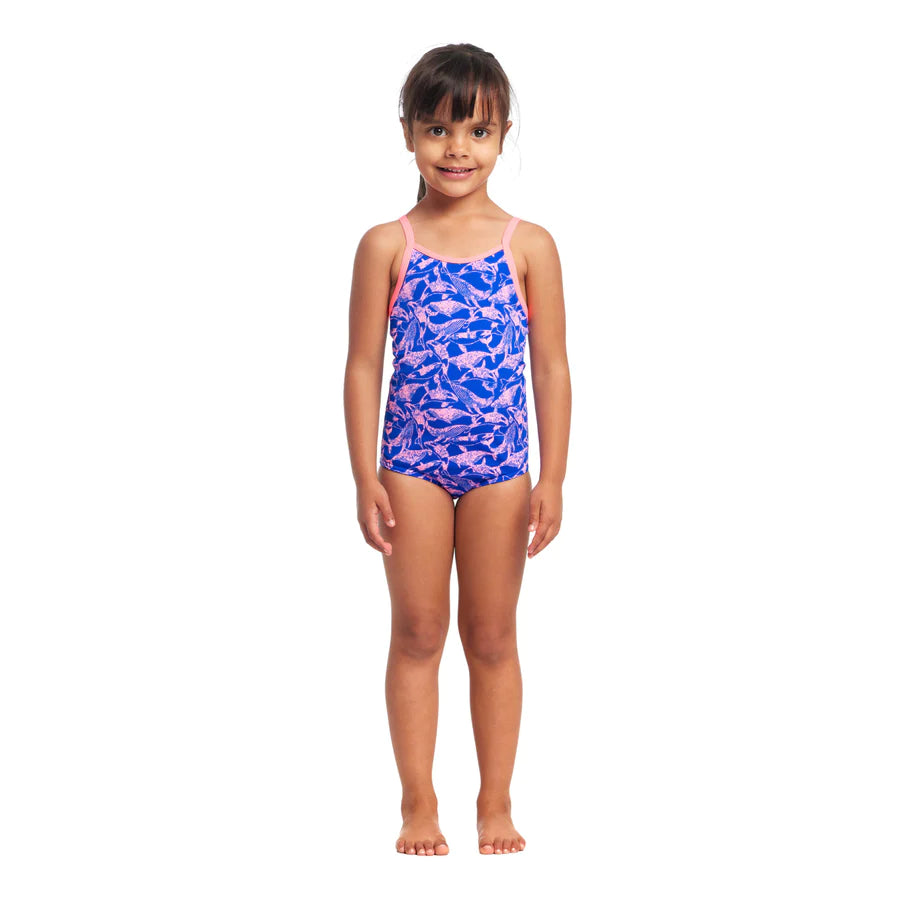 Way Funky Funkita, Printed One Piece Minky Pinky, Badeanzug, Kinder