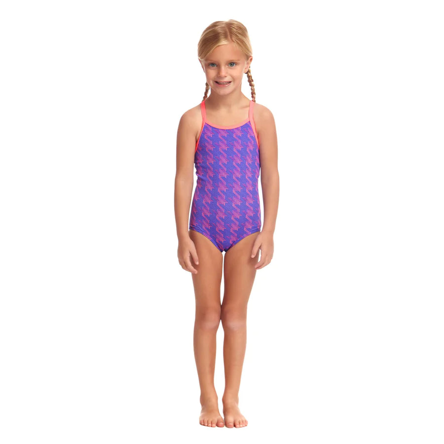 Way Funky Funkita, Printed One Piece Tetris Time, Badeanzug, Kinder