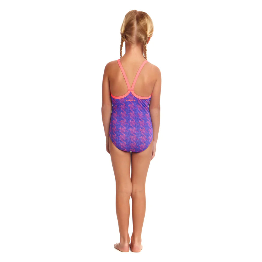 Way Funky Funkita, Printed One Piece Tetris Time, Badeanzug, Kinder