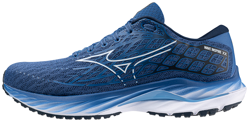 MIZUNO Wave Inspire 20, Herren, Federal Blue / White /Alaskan Blue