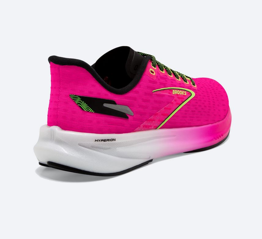 Brooks Hyperion, Damen, Pink Glo/Green/Black