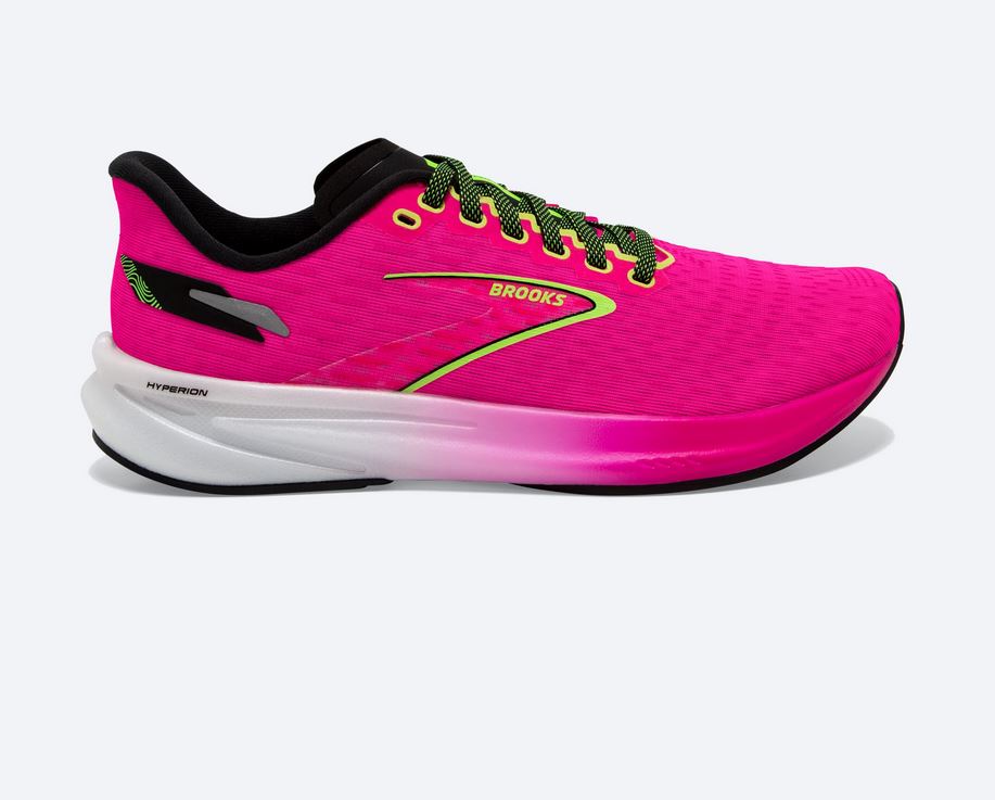 Brooks Hyperion, Damen, Pink Glo/Green/Black