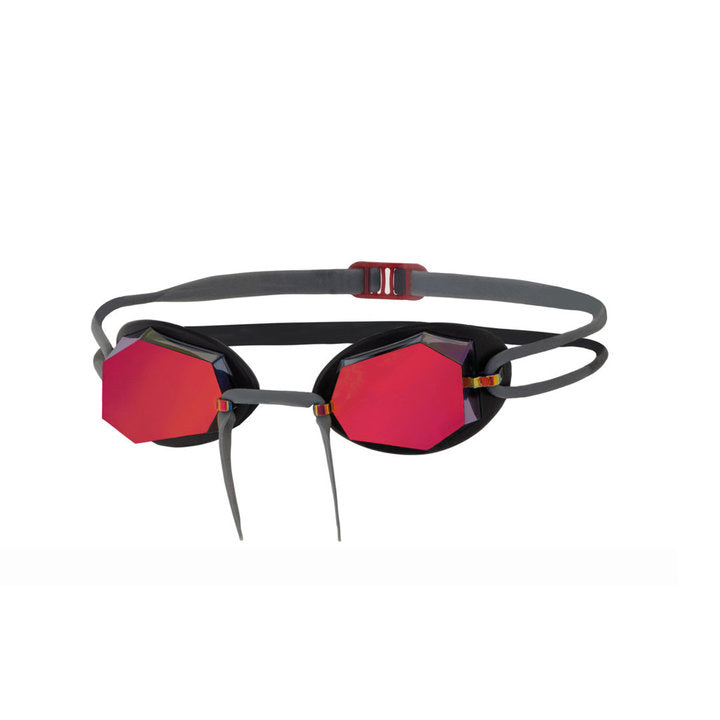 Zoggs Diamond, grau/schwarz/ Mirror red Lens