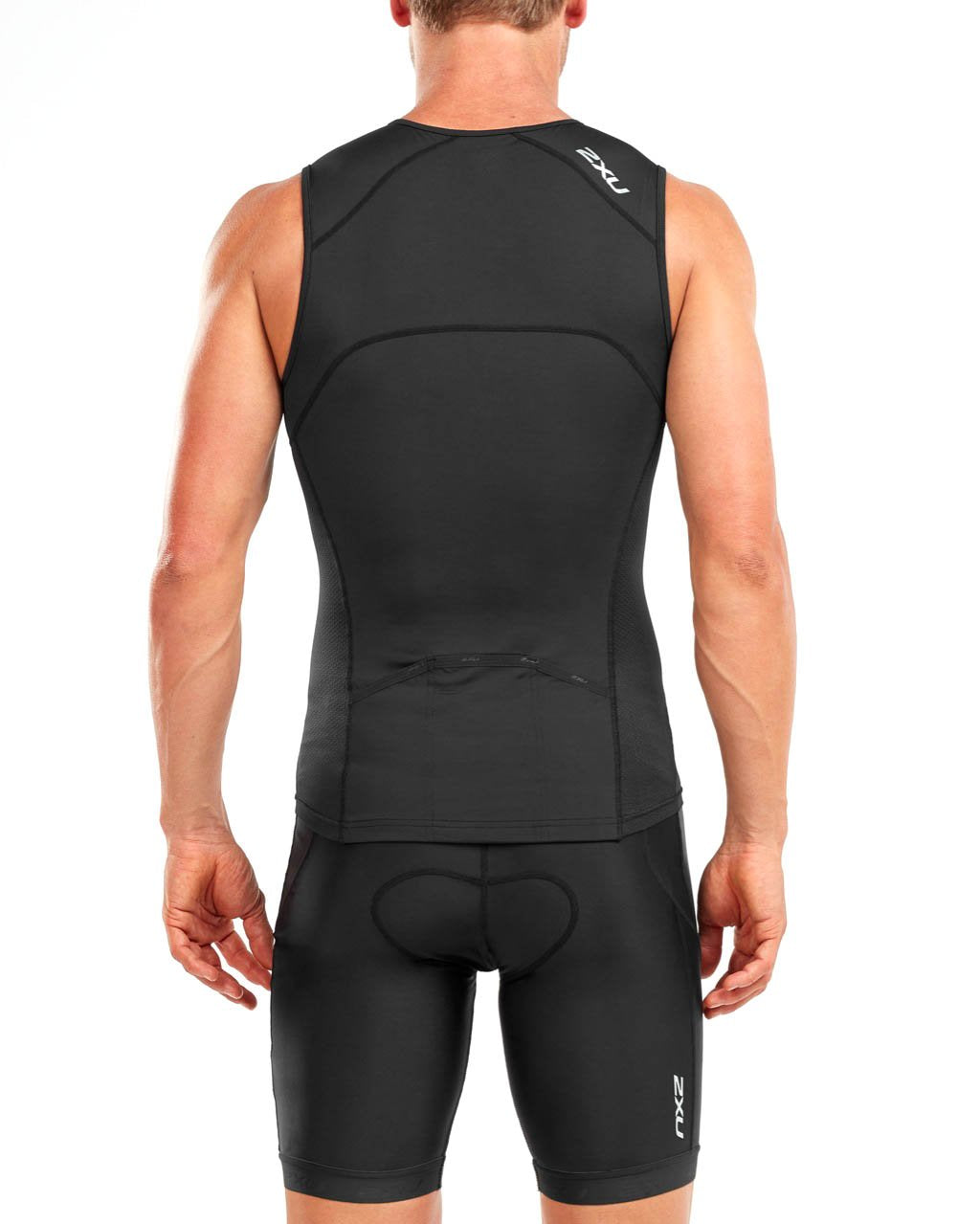 2XU Active Tri Singlet, Herren, schwarz