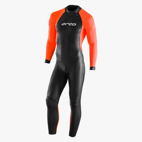 Tester-Abverkauf Orca Openwater Core HI-VIS, Neoprenanzug, Herren, schwarz/orange, 2023