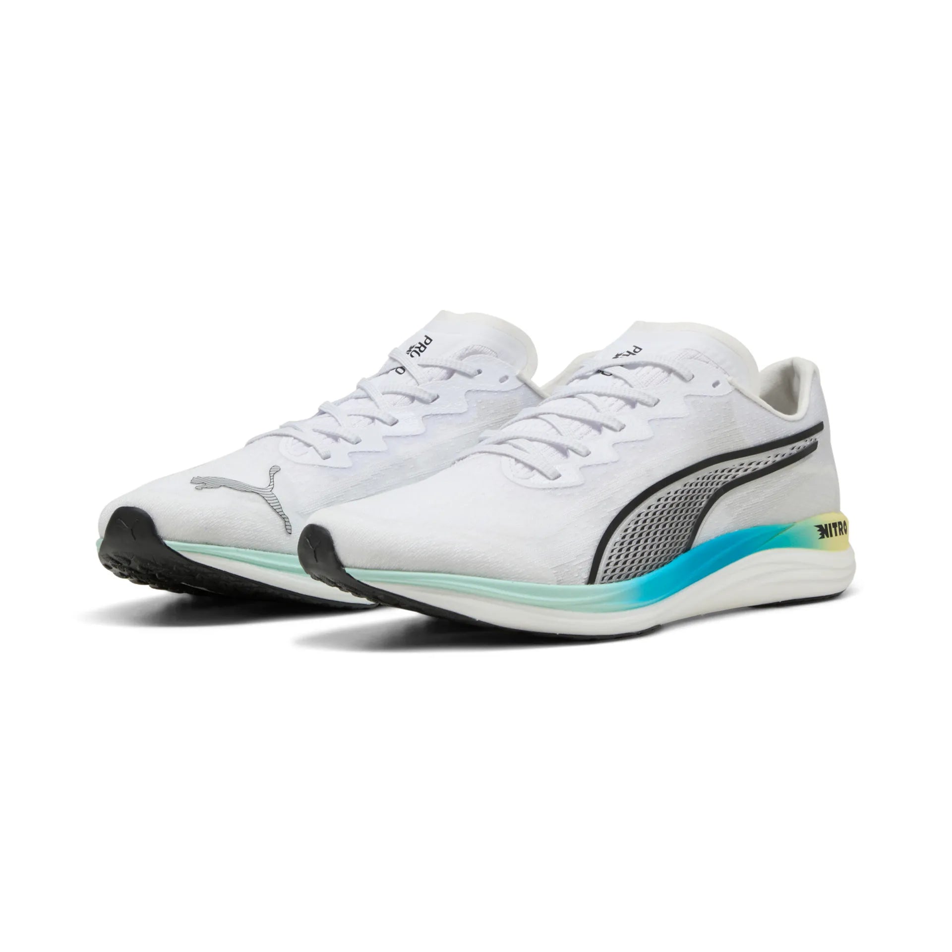 Puma Propio Nitro, Laufschuhe, Herren, Puma White/Mint Melt