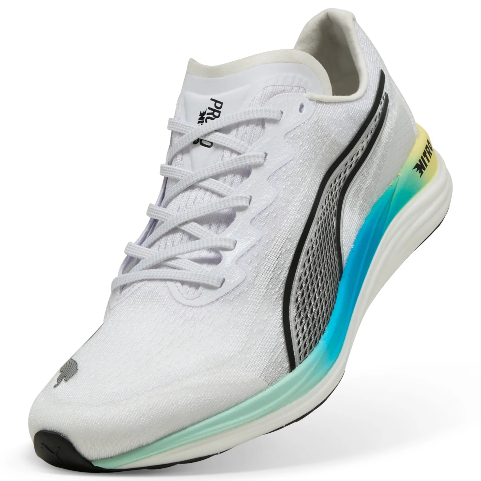 Puma Propio Nitro, Laufschuhe, Herren, Puma White/Mint Melt
