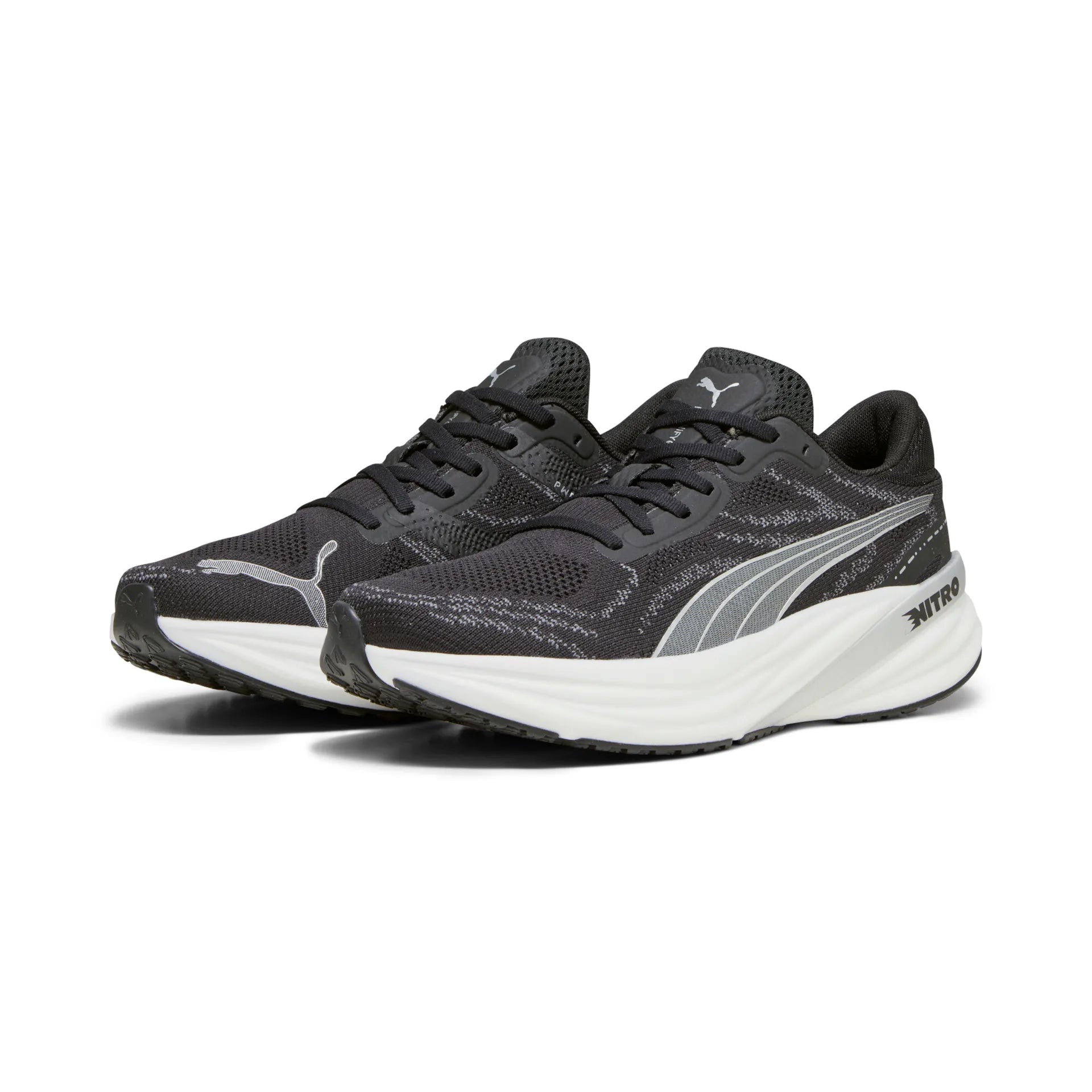 Puma Magnify NITRO 2, Laufschuhe, Herren, Puma Black/Puma White/Puma Silver