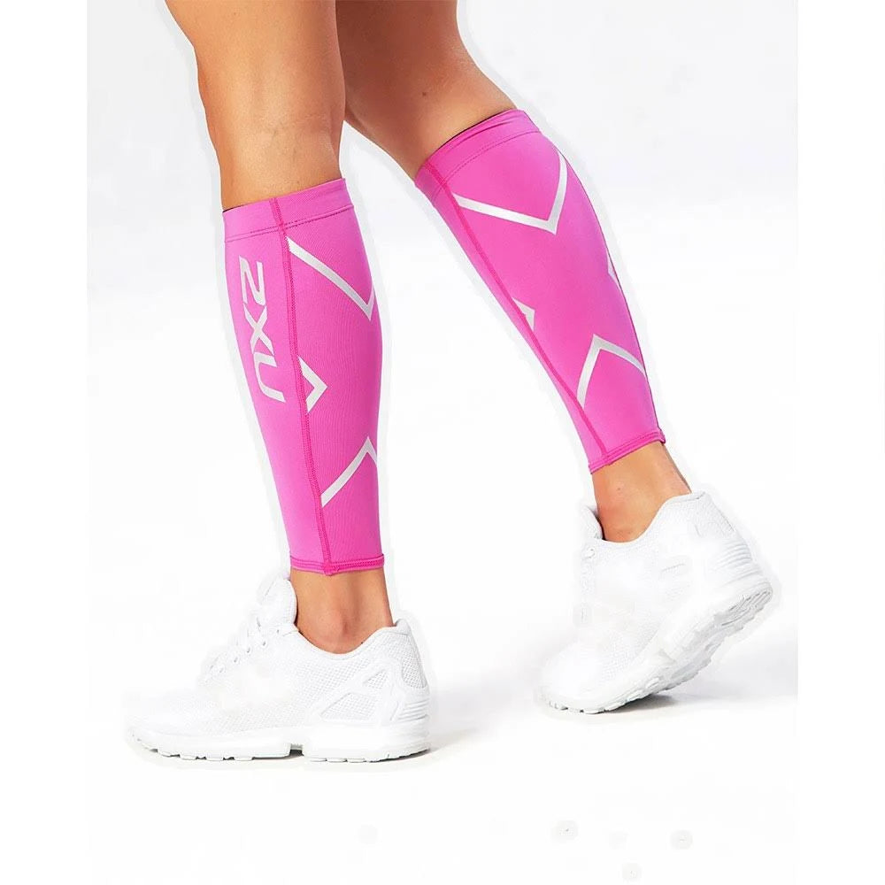 2XU X Compression Calf Sleeves, magenta