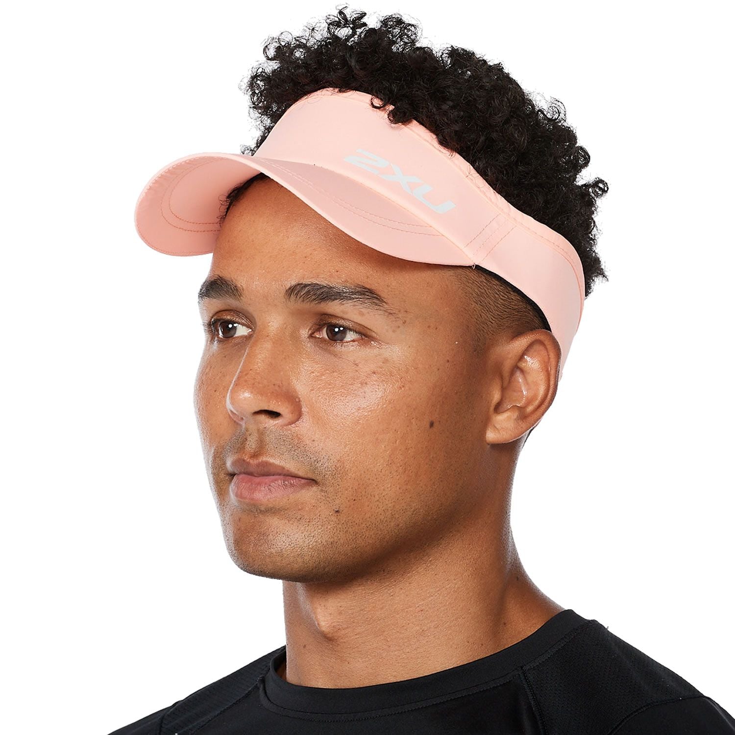 2XU Unisex Run Visor Pastel Coral / White