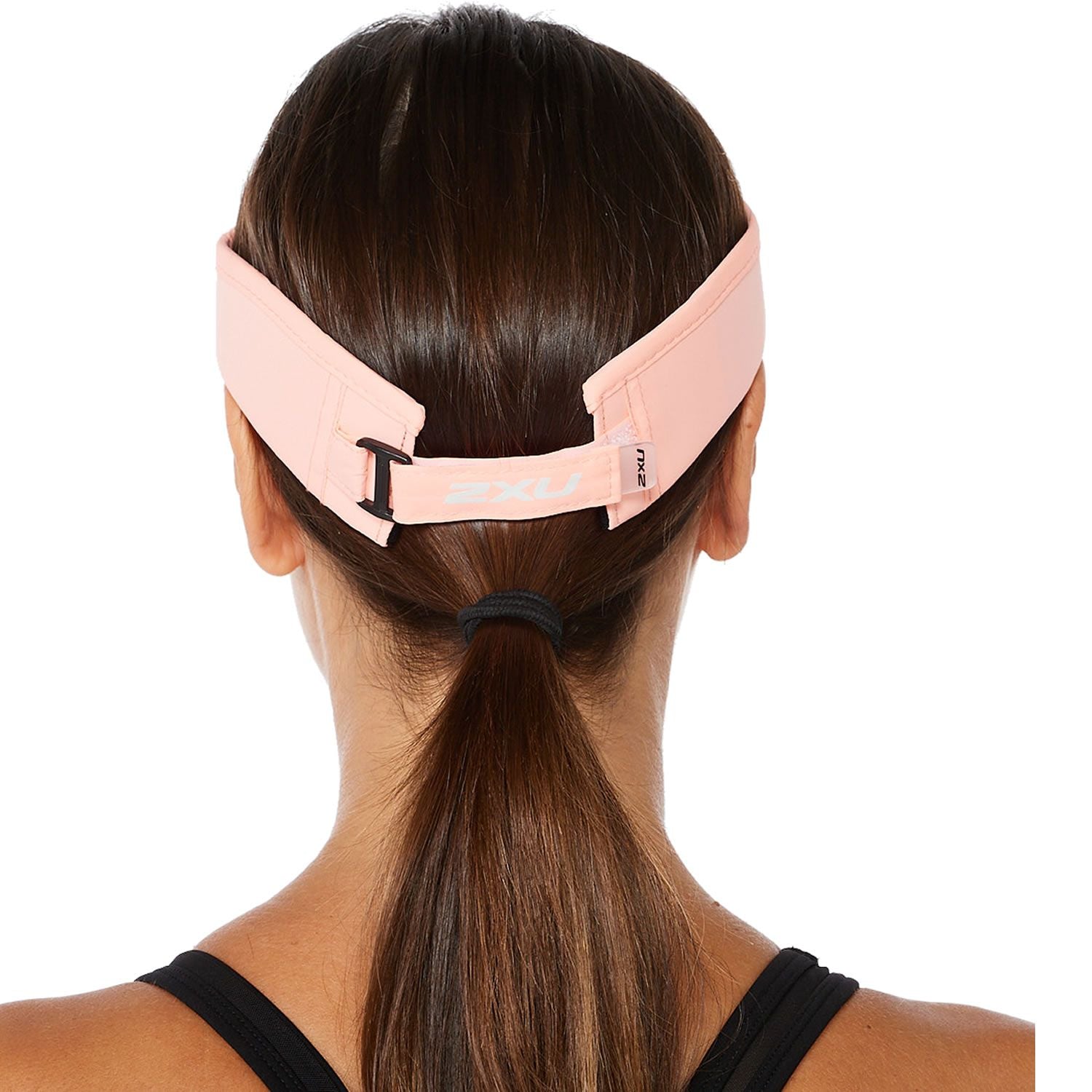 2XU Unisex Run Visor Pastel Coral / White