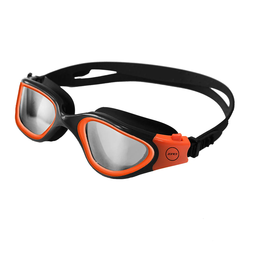 Zone3 Vapour Schwimmbrille, Photochromatic Black/Neon Orange