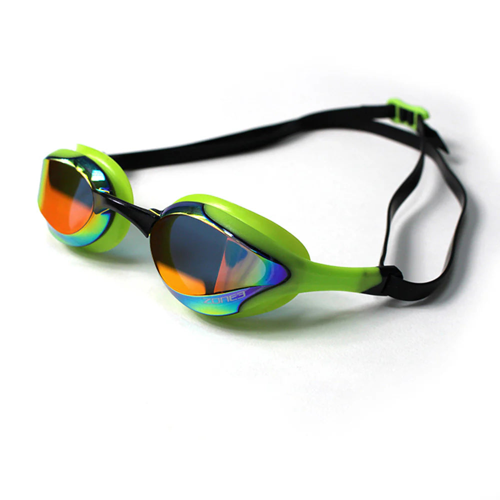 Zone3 Volare Schwimmbrille, Lime/Black Rainbow Polarized Mirror Revo