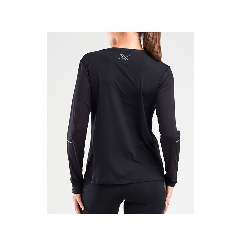 2XU XVENT Longsleeve, Damen, Black/Silver Reflective