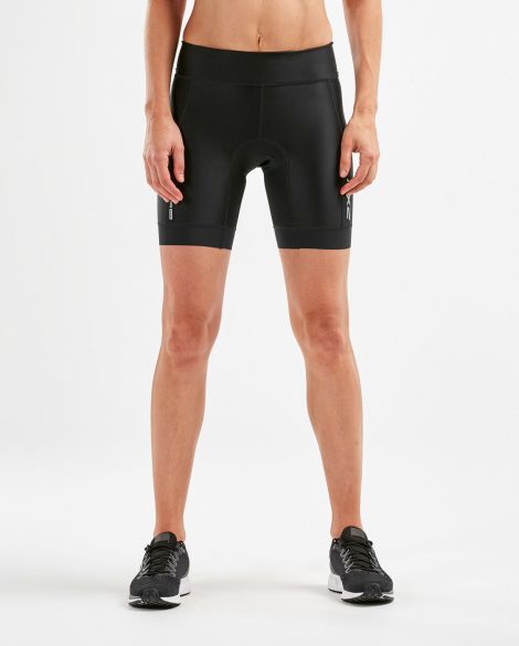 2XU Perform Tri 7 Inch, Damen, schwarz/schwarz