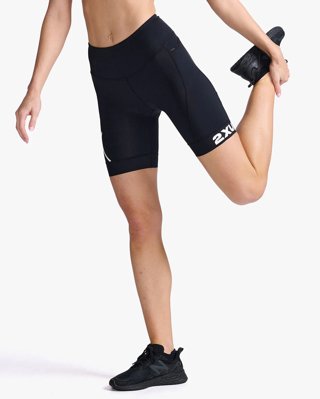 2XU Core Tri Short, Damen, black/white