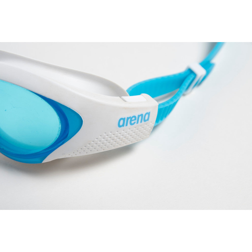 Arena Schwimmbrille The One, light blue-white-blue, weiß/blau