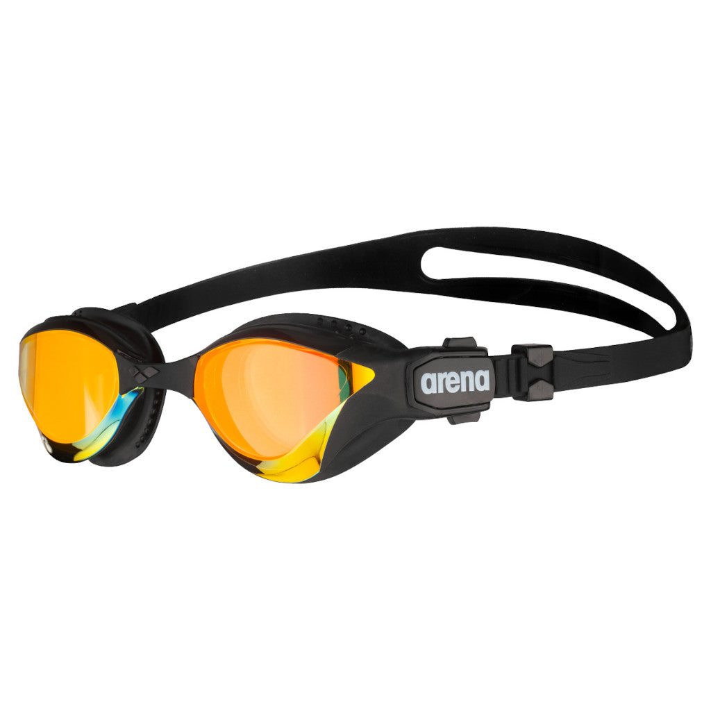 Arena Schwimmbrille Cobra Tri Swipe Mirror, yellow copper-black, gelb/schwarz