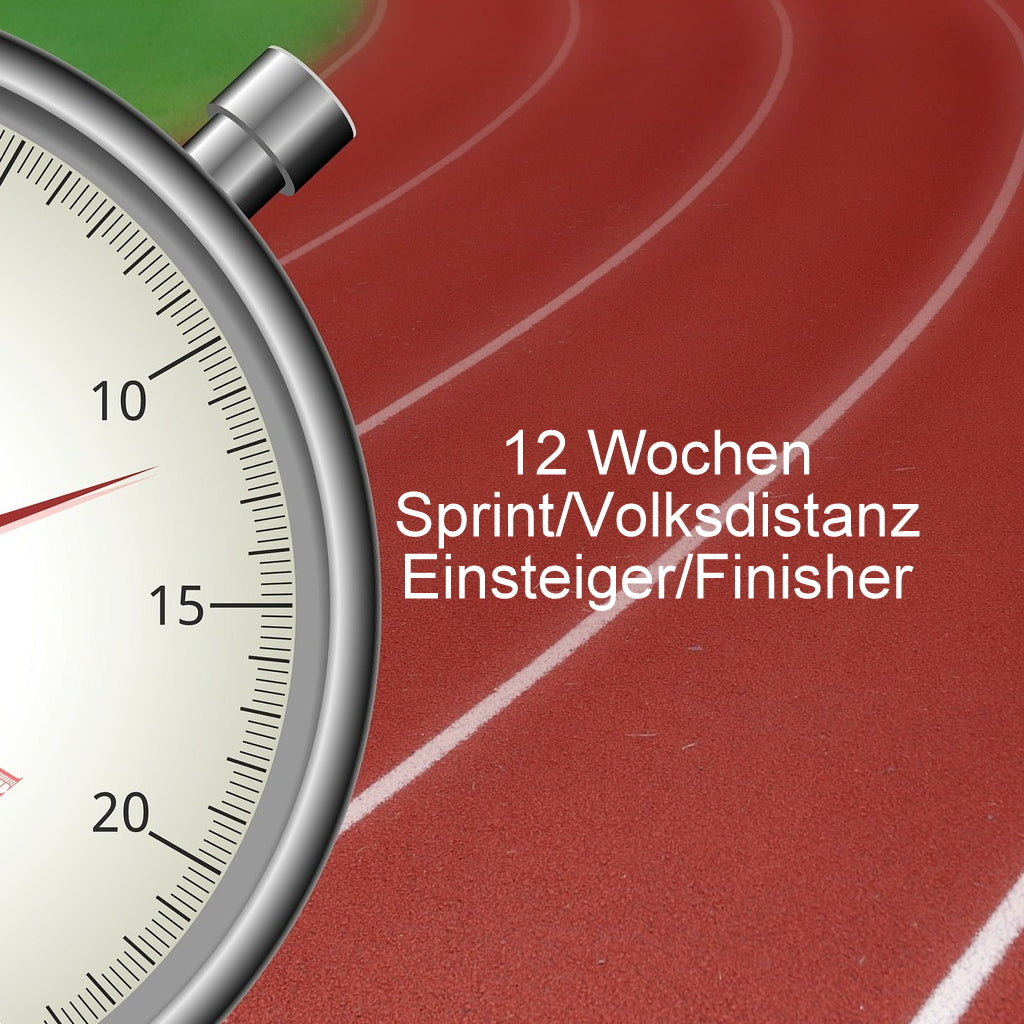 Trainingsplan Triathlon: 12 Wochen Sprint-/Volksdistanz - Level Einsteiger/Finisher