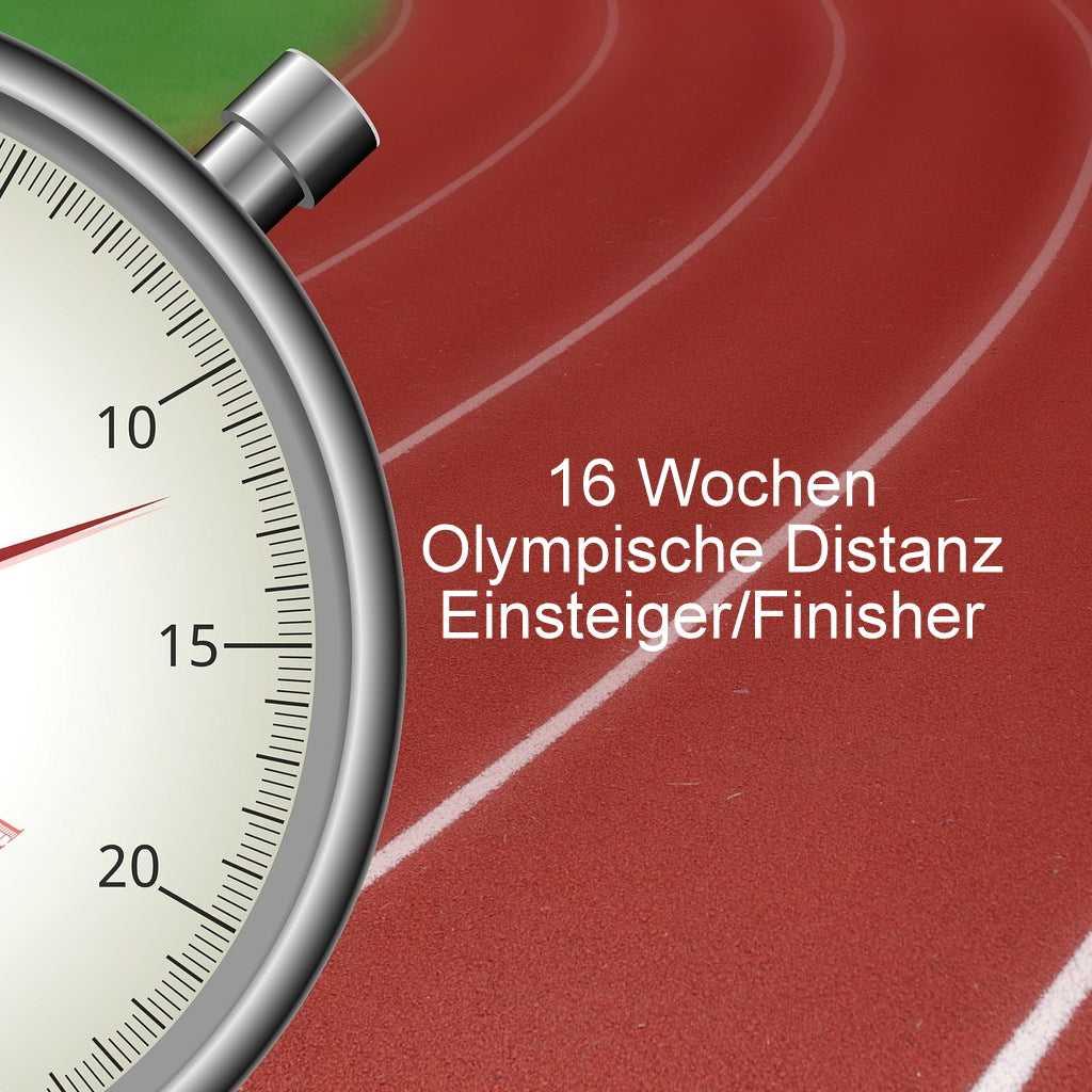 Trainingsplan Triathlon: 16 Wochen Olympische Distanz - Level Einsteiger/Finisher