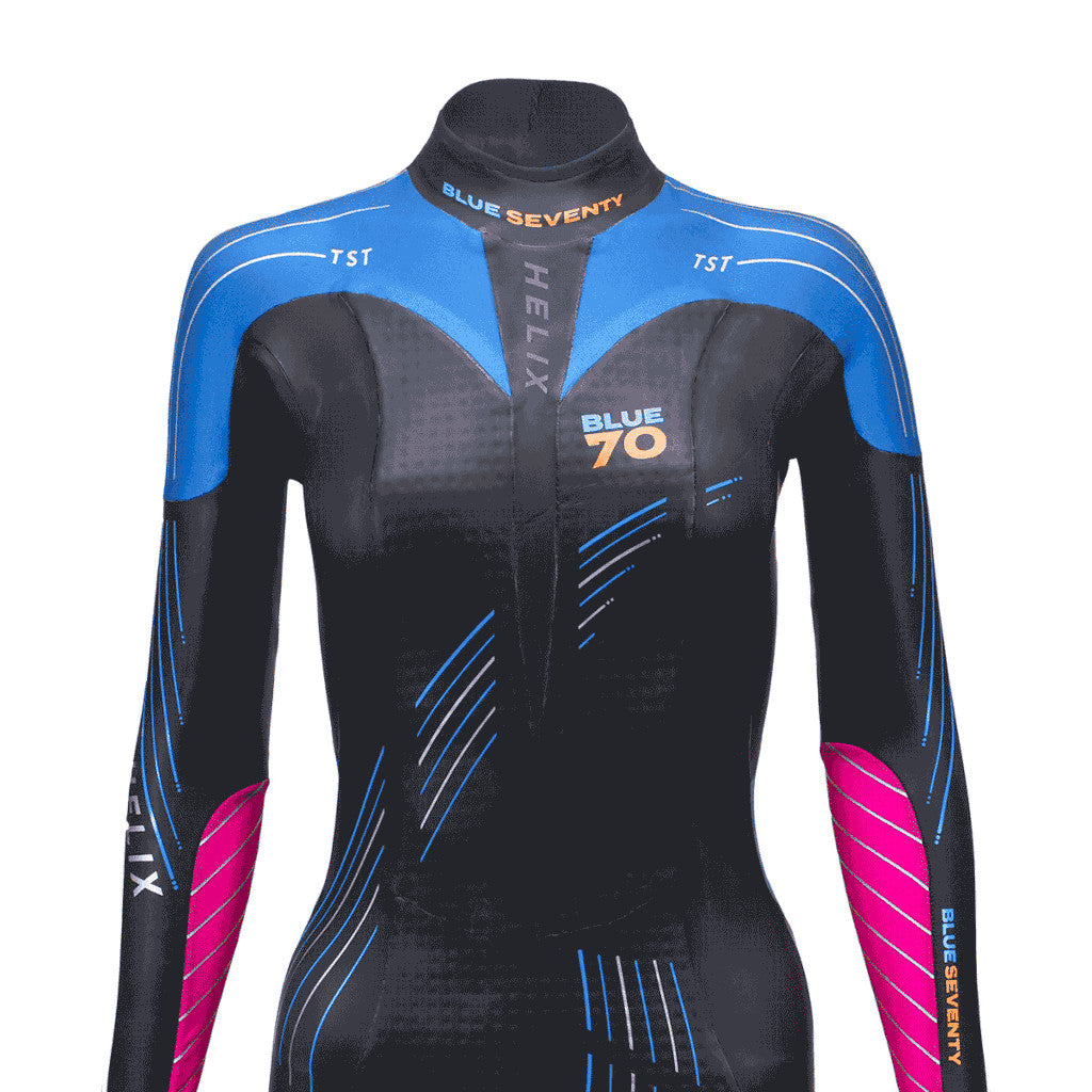 Tester Blueseventy Helix Fullsuit, Neoprenanzug, schwarz/blau/pink, Damen, 2023