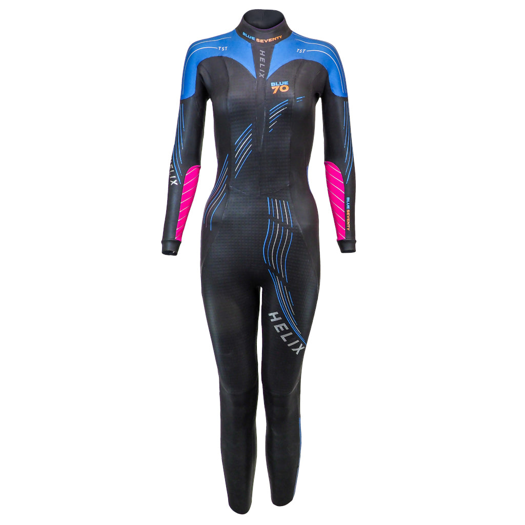 Blueseventy Helix Fullsuit, Neoprenanzug, schwarz/blau/pink, Damen, 2023