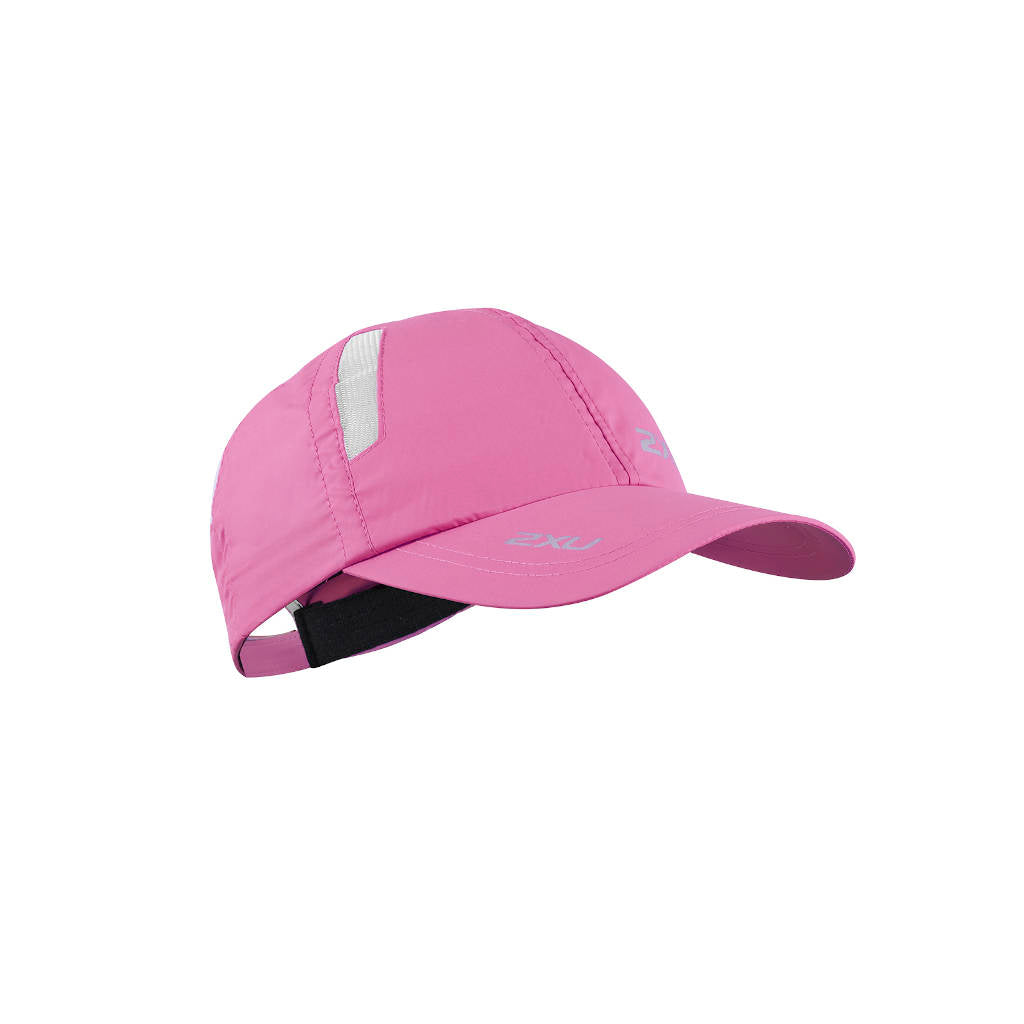 2XU Unisex Run Cap, Kappe, Rose Violet/White