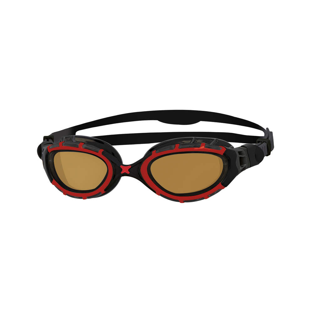 Zoggs Predator Flex Polarized Ultra, red/black/copper polarized, rot/schwarz