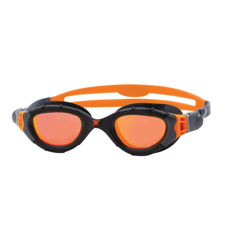 Zoggs Predator Flex Titanium, Grey/Black/Mirrored Orange