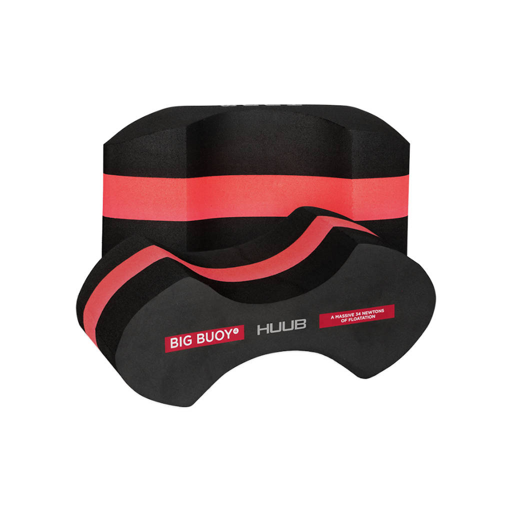 Huub Big Buoy 4 Pull Buoy, schwarz/rot