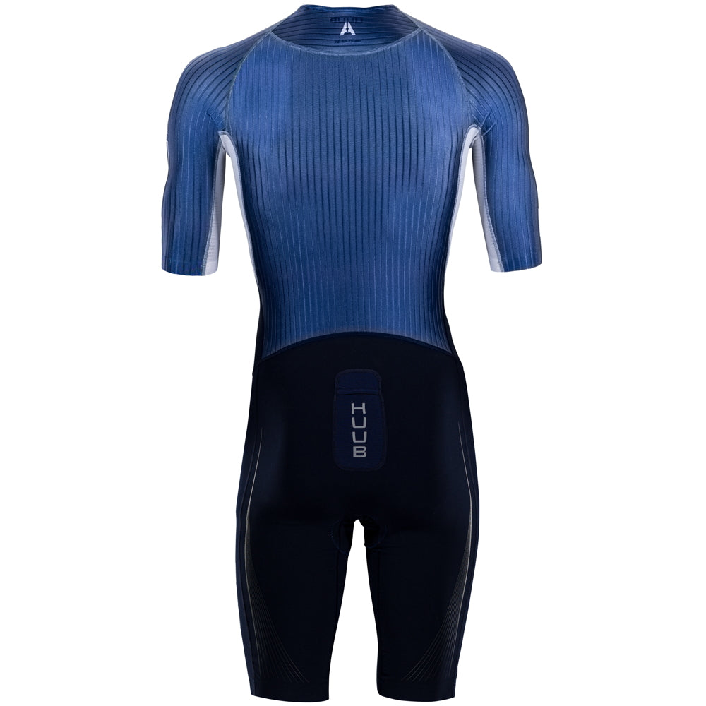 Huub Anemoi Aero + Flatlock TriSuit, Herren, navy/petrol, blau/petrol