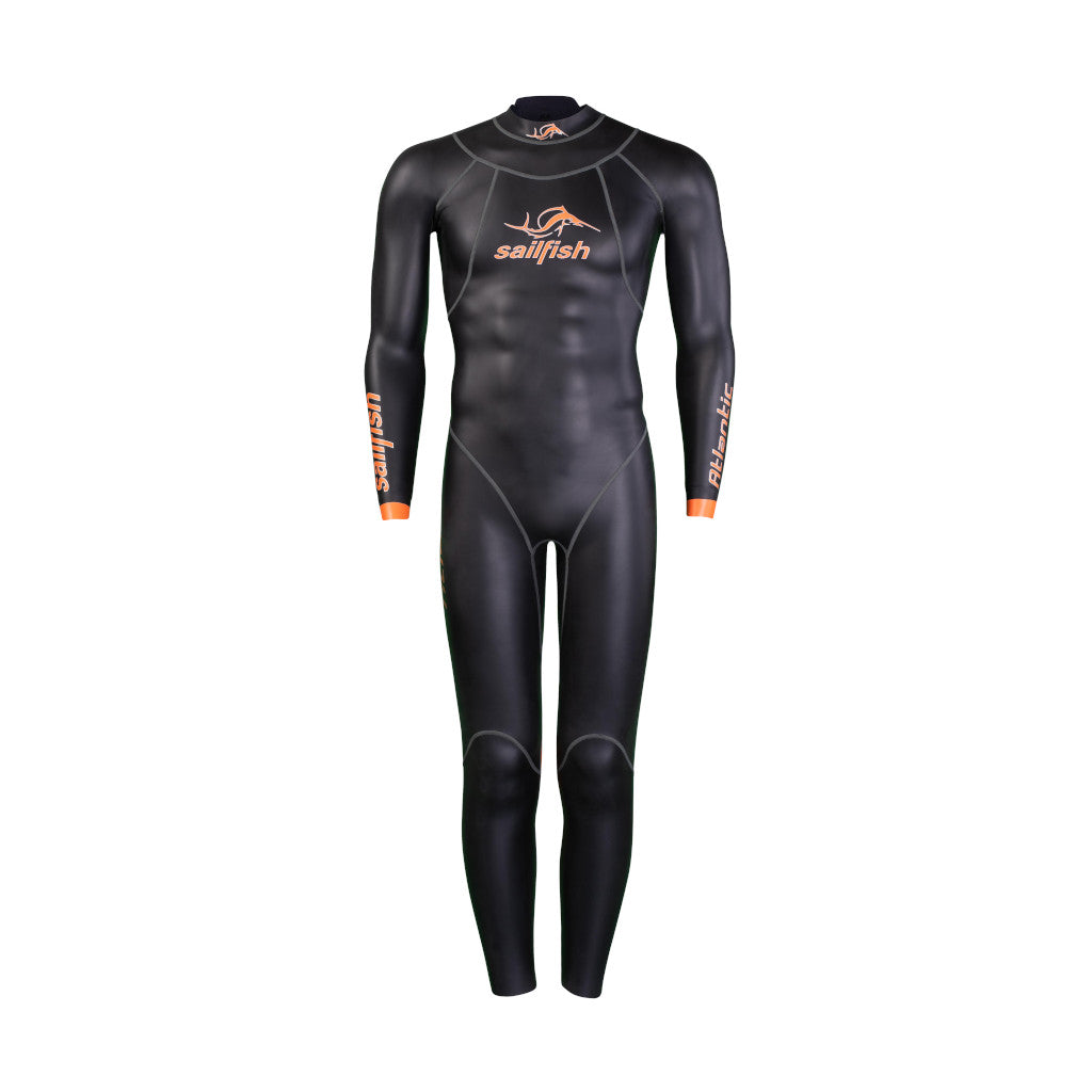 Sailfish Atlantic 2, Neoprenanzug, Herren, schwarz/orange, 2024