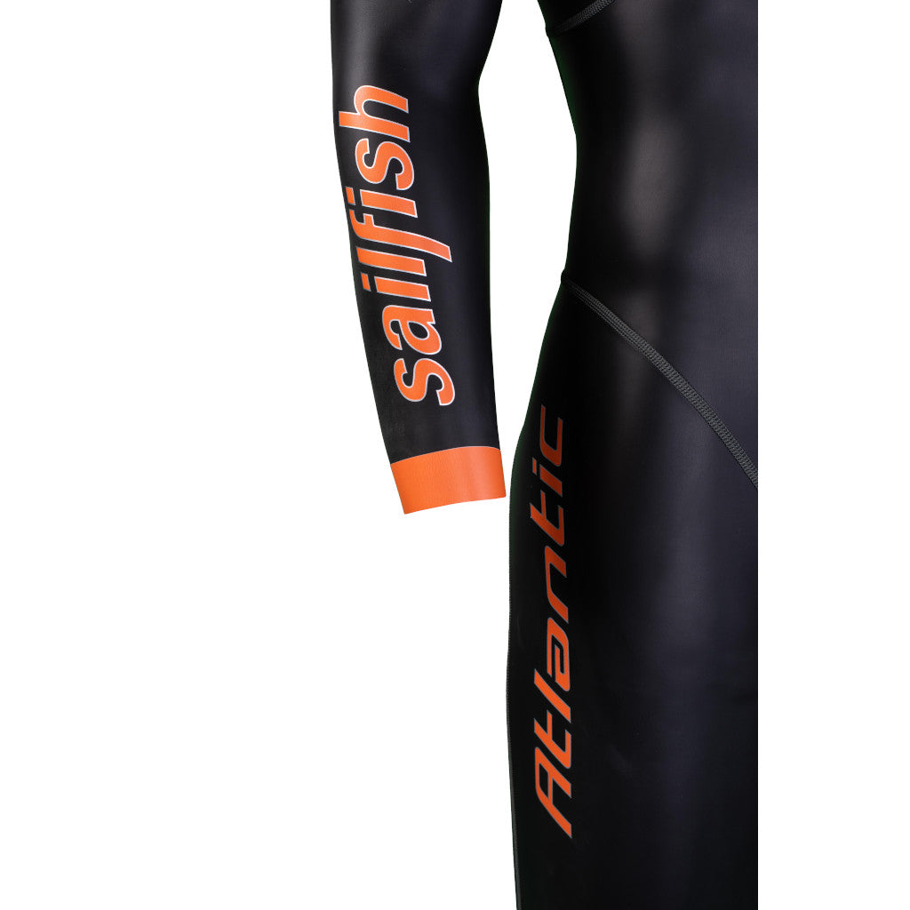 Sailfish Atlantic 2, Neoprenanzug, Herren, schwarz/orange, 2024