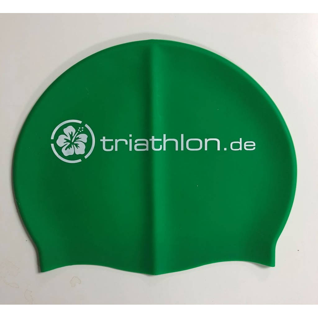 triathlon.de Silicon Cap, Badekappe, grün