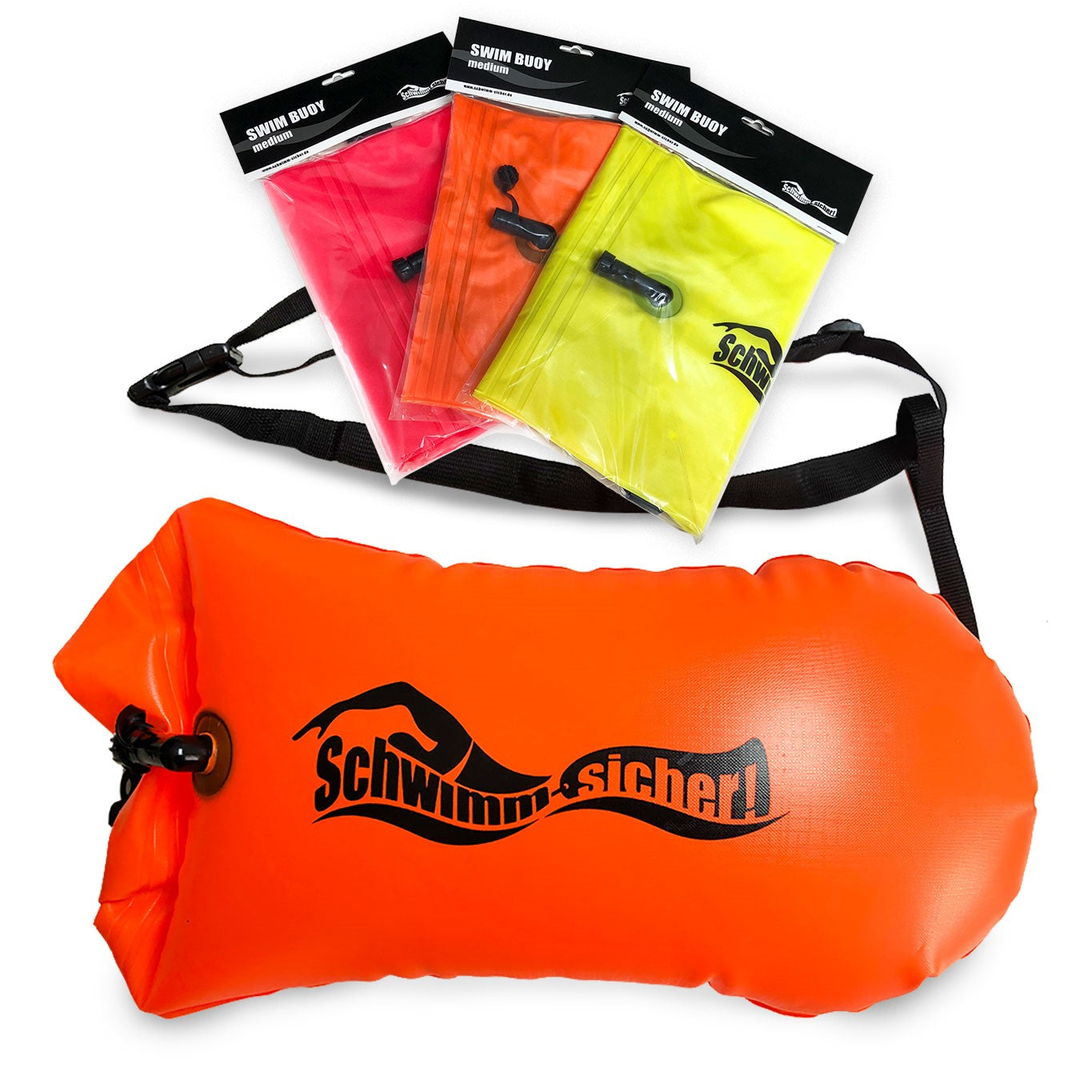 schwimm-sicher.de Swim Buoy, medium, diverse Farben