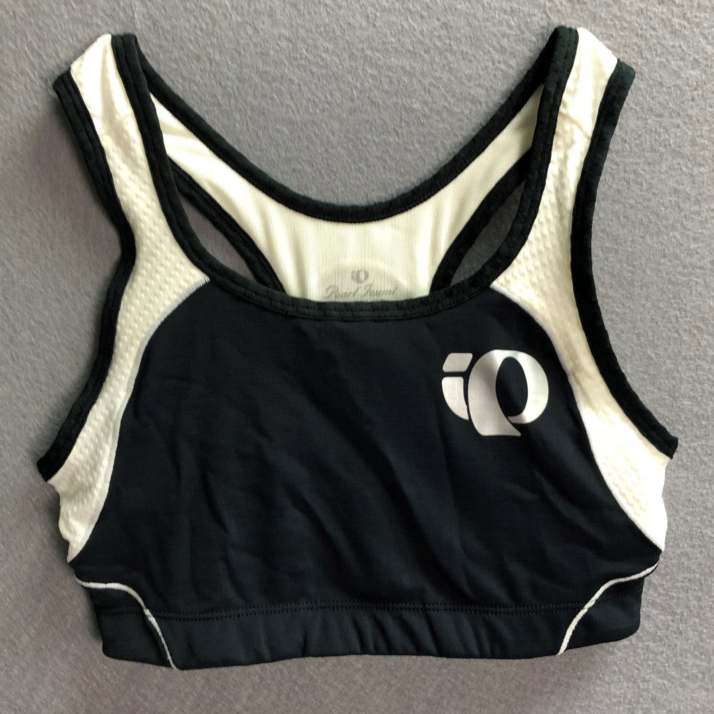 Pearl Izumi Bustier X-back, Singlet, schwarz/weiß, mit Verfärbungen, Größe S