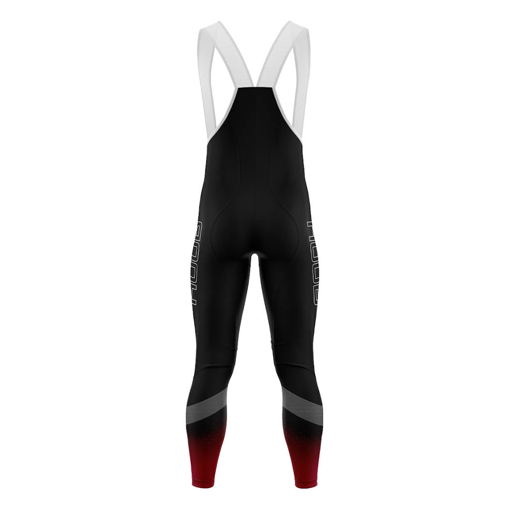 Huub Core 2 Thermal Bib Tights, Rad-Trägerhose, Herren, schwarz/rot