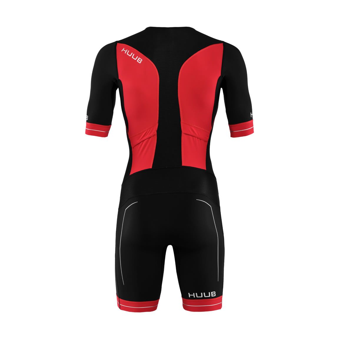 Huub RaceLine Long Course TriSuit, Herren, schwarz/rot