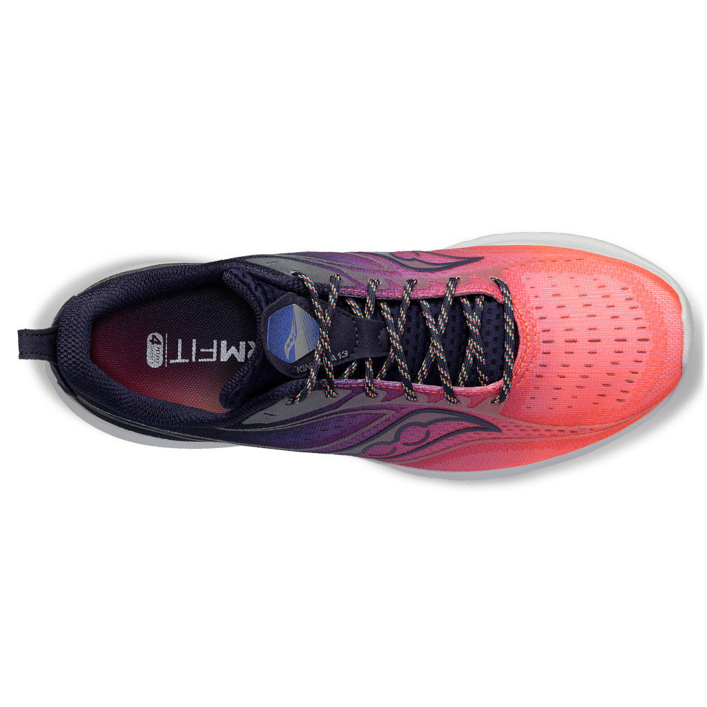 Saucony Kinvara 13 Damen, night lite, blau/lila/pink