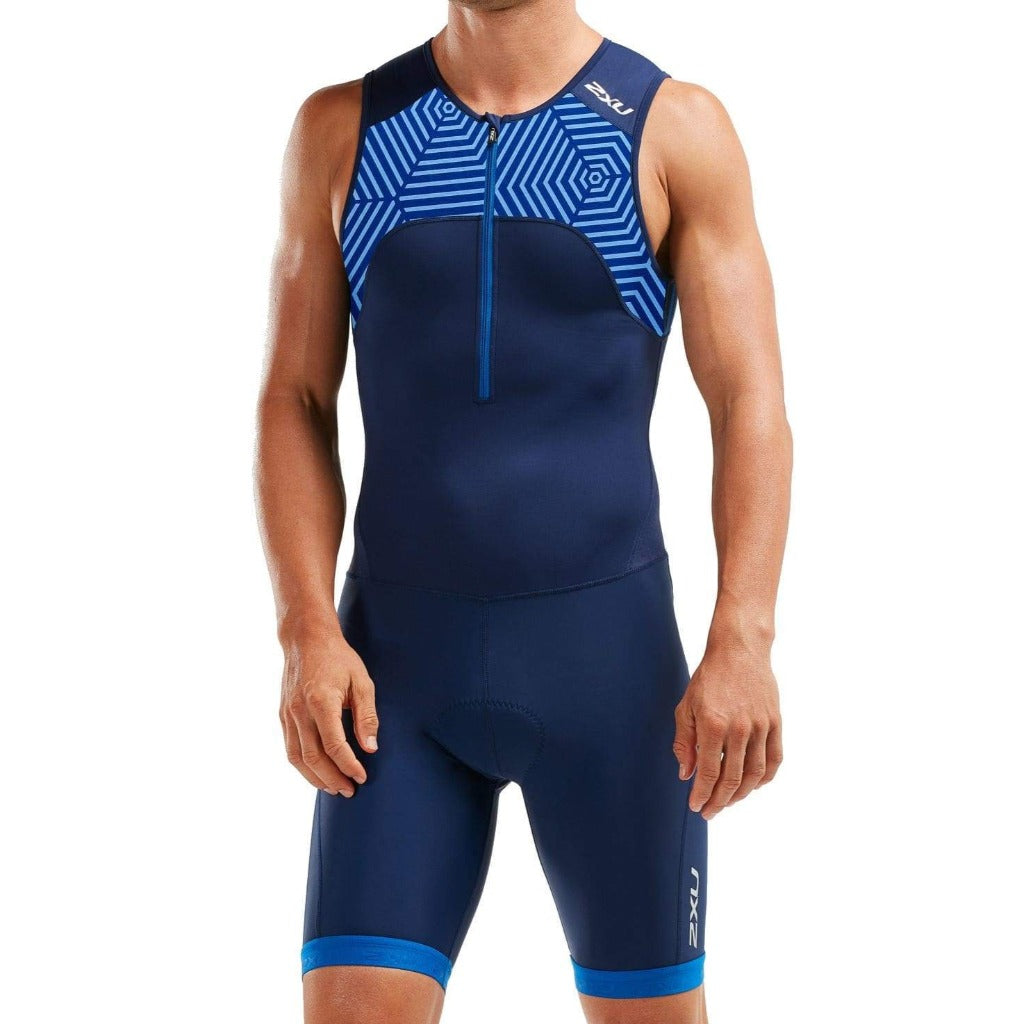 2XU Active TriSuit, Herren, navy/blue Lines