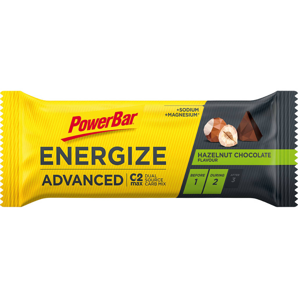 Powerbar Energize Advanced Riegel, Haselnuss/Schokolade, 55g MHD 11/24