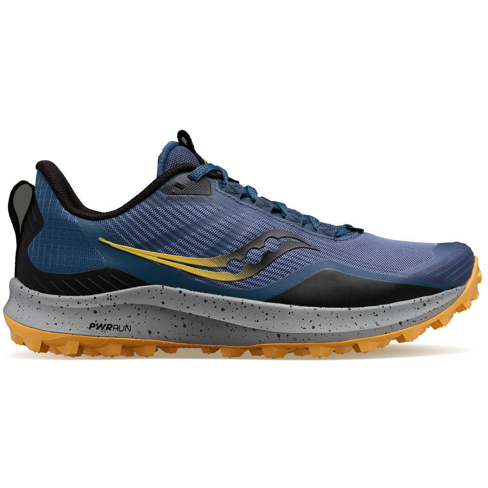 Saucony Peregrine 12, Damen, basin/gold, blau/gold