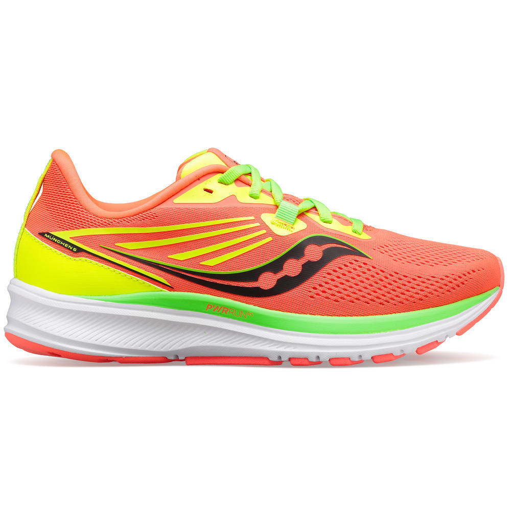 Saucony München 5, Damen, vizired/citron, orange/gelb/grün/weiß