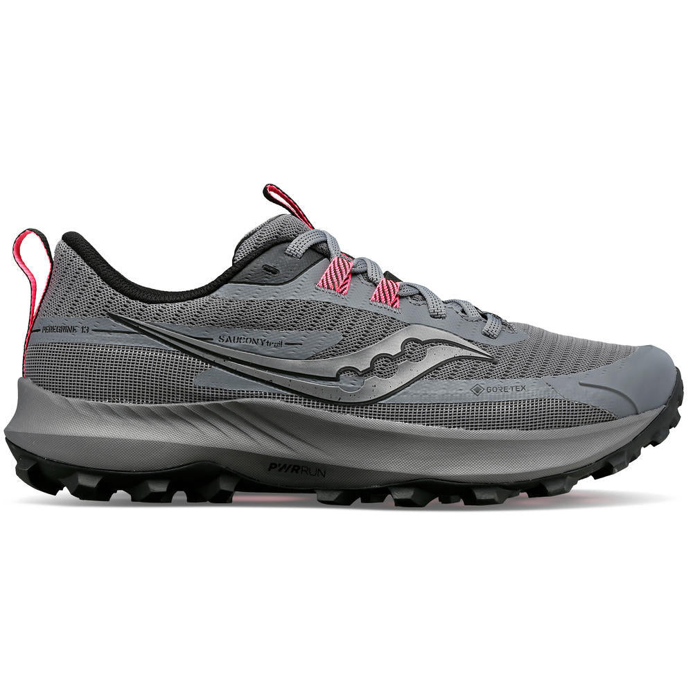 Saucony Peregrine 13 GTX, Damen, grey/black, grau/schwarz