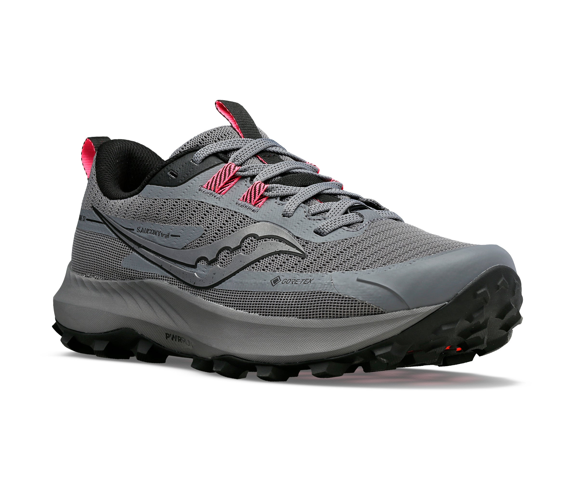 Saucony Peregrine 13 GTX, Damen, grey/black, grau/schwarz