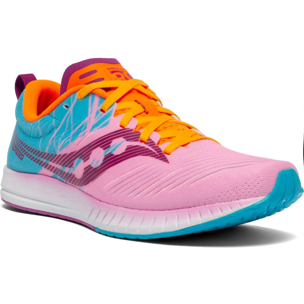 Saucony Fastwitch 9, Damen, future pink, pink/hellblau