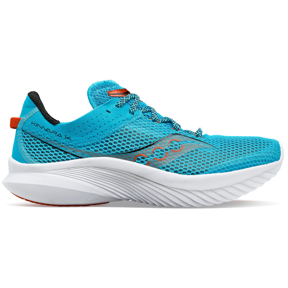 Saucony Kinvara 14, Herren, agave/lava, blau/rot