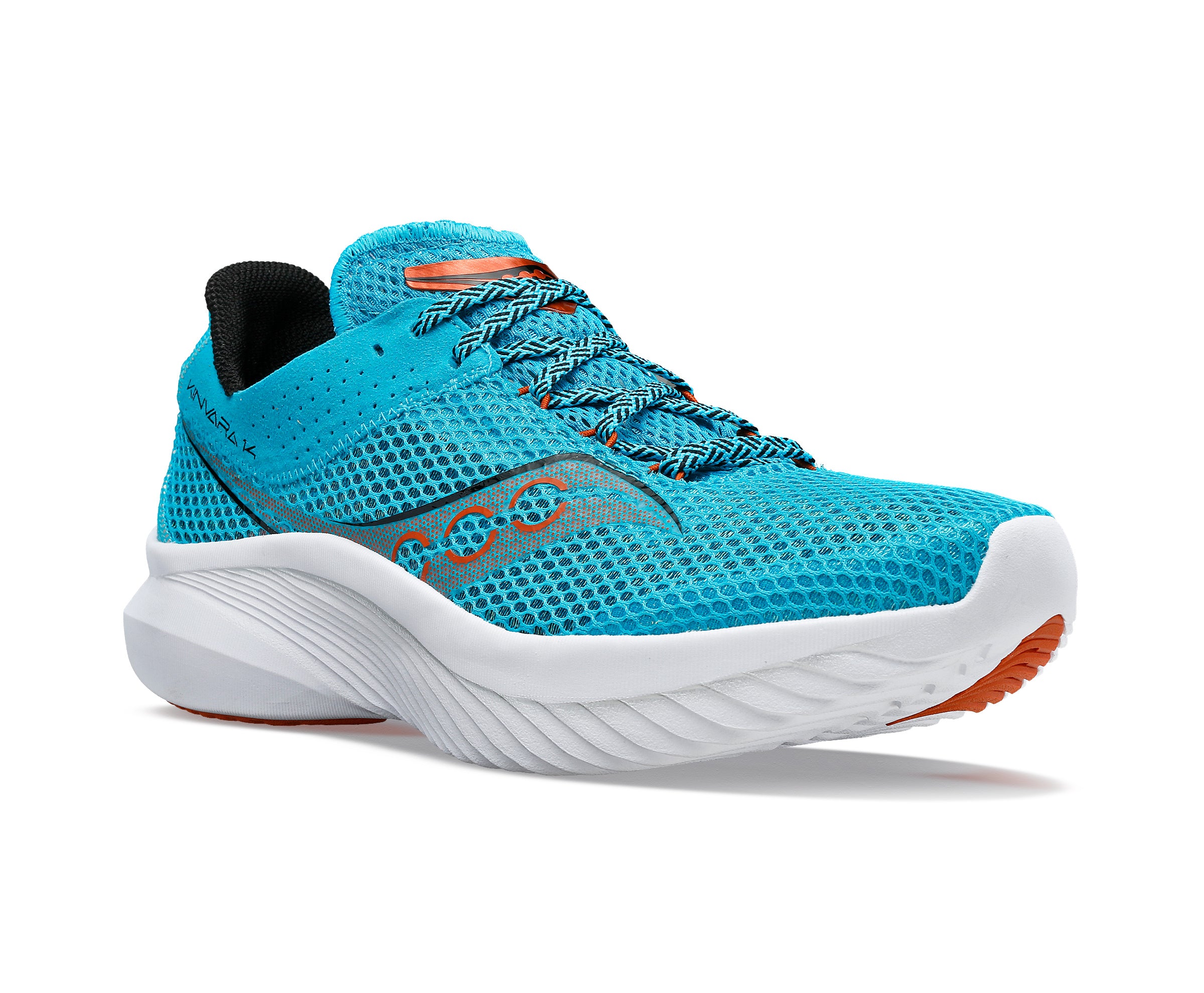 Saucony Kinvara 14, Herren, agave/lava, blau/rot